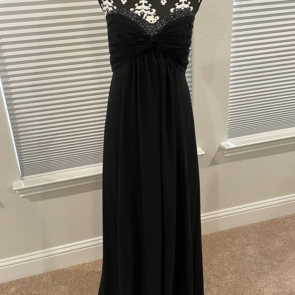David’s Bridal Black Bridesmaid dress